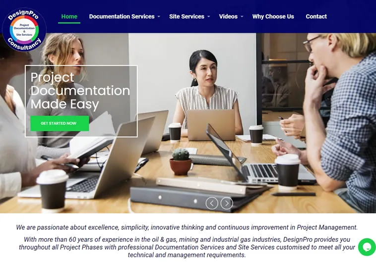 Website work for Design Pro Global Solutions