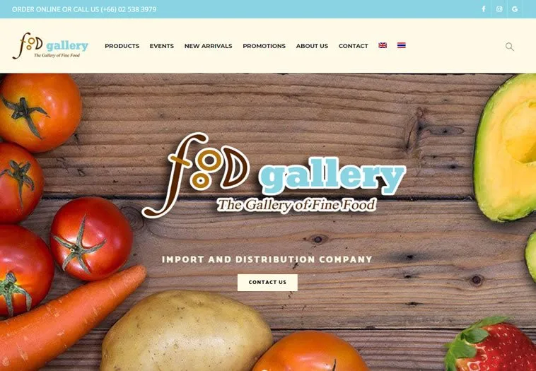 Website work for Food Gallery